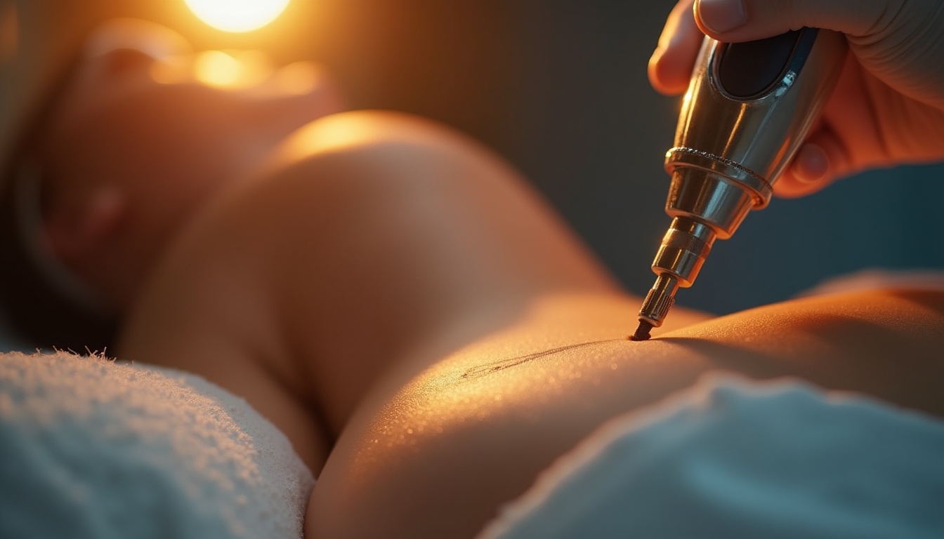 Femeie zâmbind după îndepărtare tatuaj cu laser, ilustrând o piele impecabilă